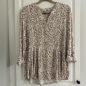 Wonderly Leopard Printed Blouse size 1X